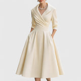 Magdalena - Elegant Midi Klänning