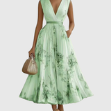 Zuzanna - Elegant Maxi Klänning med Volanger