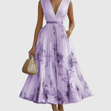 Zuzanna - Elegant Maxi Klänning med Volanger