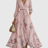 Zuzanna - Elegant Maxi Klänning med Volanger