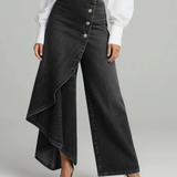 Calvra™ | Jeansbyxor med Omlott