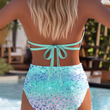 Ida – Tvådelad bikini med tryckt bh