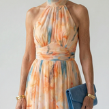 Elin – Mjuk halter midi-klänning