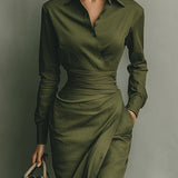 Meliora | Wrap-Style Maxi Klänning