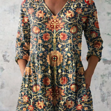 Eva – Lång blus med v-ringning