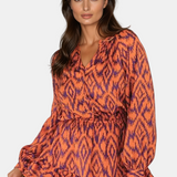 Blakely | Retro Aztec Glam - Midi Klänning