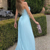 JHANELA | STYLISH STRAPLESS MAXI KLÄNNING