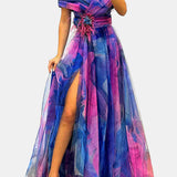 Beata – Elegant off-shoulder-maxiklänning