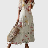 Amalia Boho Vintage Sommarmaxiklänning