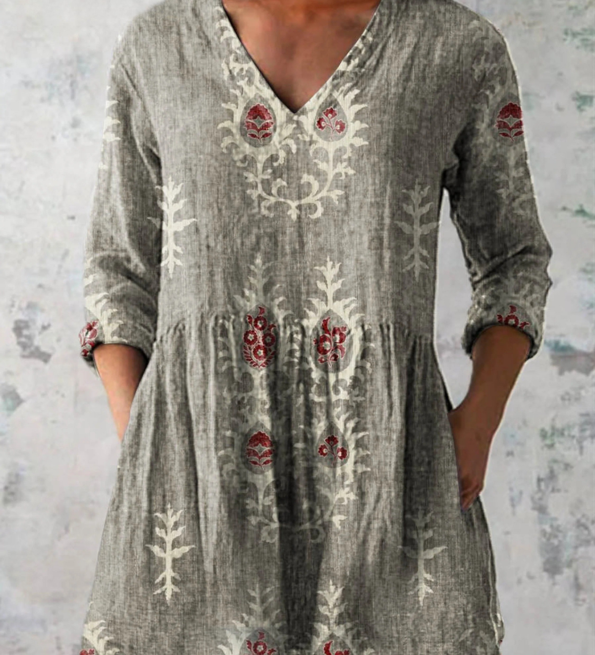 Edit – Lång blus med v-ringning
