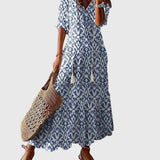 Amalia Boho Vintage Sommarmaxiklänning