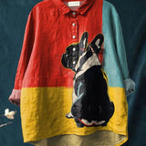 Judit – T-shirt med hundmotiv