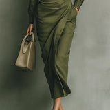 Meliora | Wrap-Style Maxi Klänning
