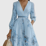 Zuzanna - Elegant Maxi Klänning med Volanger