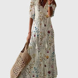 Amalia Boho Vintage Sommarmaxiklänning