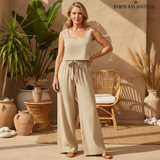 Edit – Minimalistiskt set med topp och vida byxor