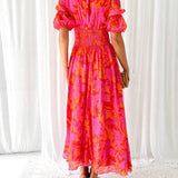 RICA | STYLISH PUFF SLEEVE MAXI KLÄNNING