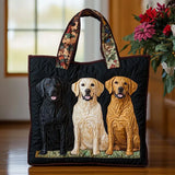 Malin – Vadderad toteväska med labradorappliqué