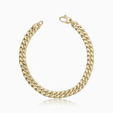Tilda – Armband i antikguld med kubalänkar