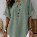 Katarina – Kortärmad blus i enkel elegant stil