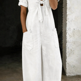 Maya | Kortärmad Jumpsuit med V-ringning