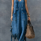 Harper | Jeansjumpsuit med Resårmidja