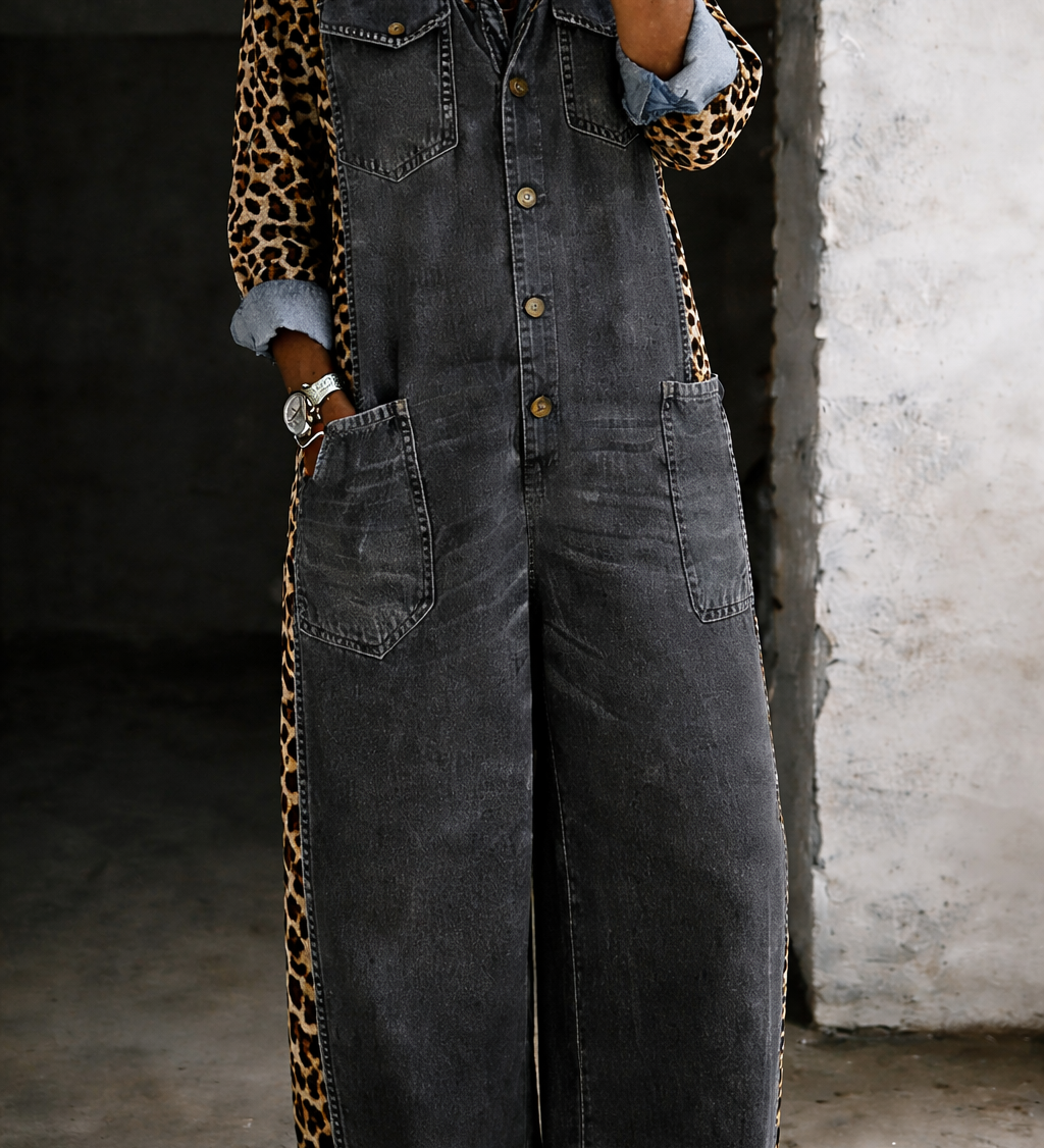 Amanda | Skjortjumpsuit i Ett Stycke