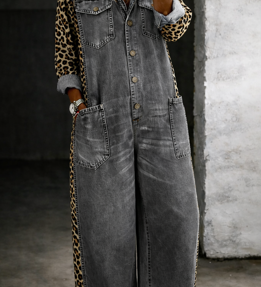 Amanda | Skjortjumpsuit i Ett Stycke