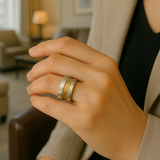 Anna – Ring i silver och guld