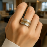 Anna – Ring i silver och guld