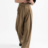 Pantalón Sastre Fluido con Cintura Cruzada