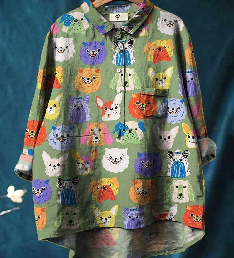 Judit – T-shirt med hundmotiv
