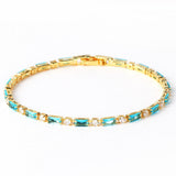 Carina – Elegant armband med naturlig turkos och guld