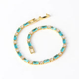 Carina – Elegant armband med naturlig turkos och guld