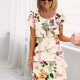 AGNES | ELEGANT VOLANG CHIFFONKLÄNNING
