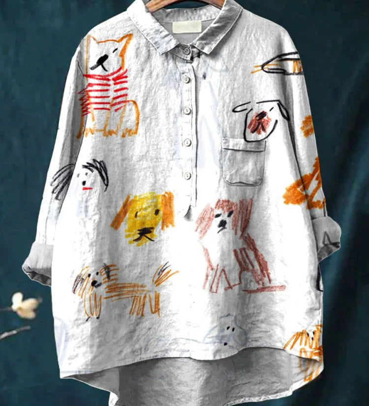Inga – T-shirt med hundmotiv