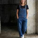 Jade | Baggy Jeans-hängselbyxor