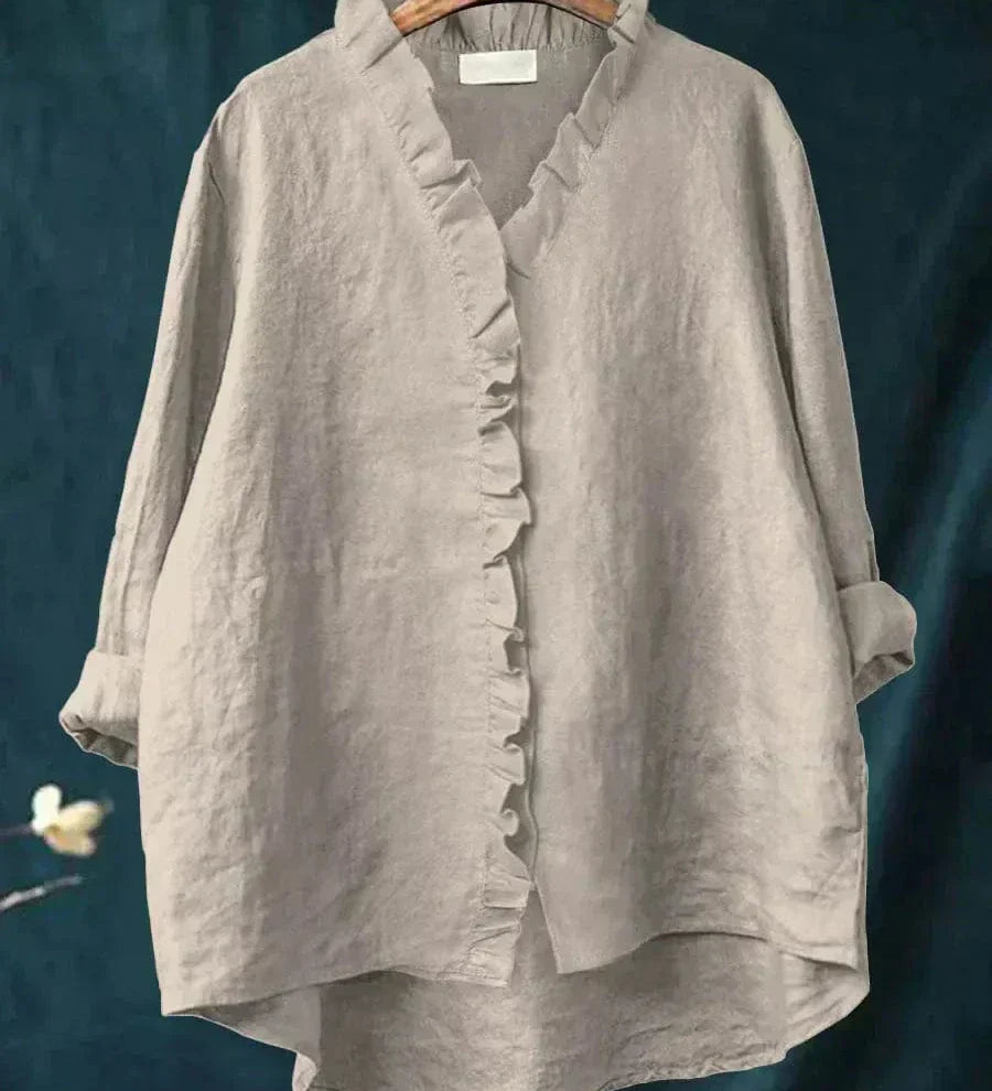 Alva – Elegant sommarblus i linne