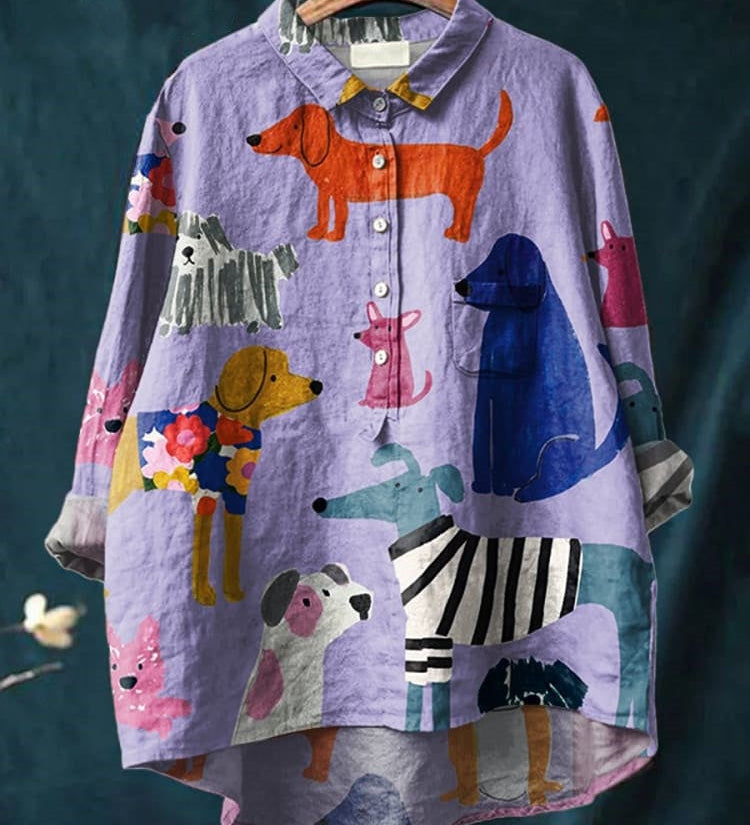 Judit – T-shirt med hundmotiv