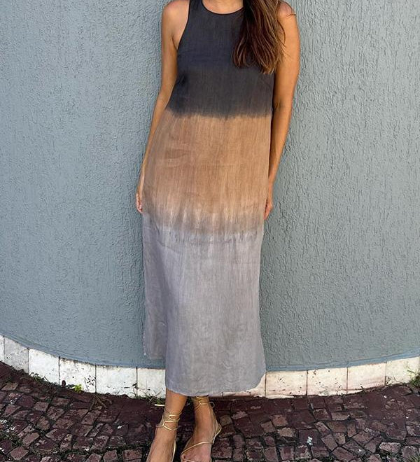 MAYA | SOLNEDGÅNG OMBRÉ MAXIKLÄNNING